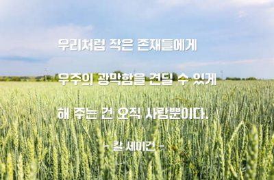 인간, 우주, 사랑 – 칼 세이건