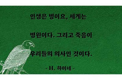 인생, 병(sickness), 죽음 – H. 하이네