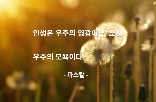 인생 – 파스칼