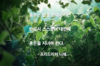 자기자신, 내면, 고뇌 – 프리드리히 니체