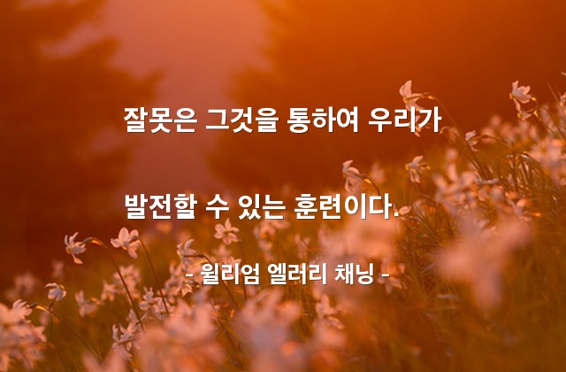 잘못, 실수 – 윌리엄 엘러리 채닝