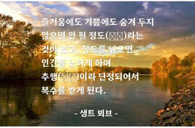 즐거움, 기쁨 – 생트 뵈브