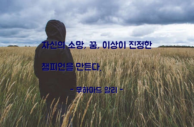 챔피언, 연습, 의지 – 무하마드 알리