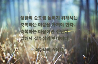 축복, 마음 – 와다나베 쇼이치