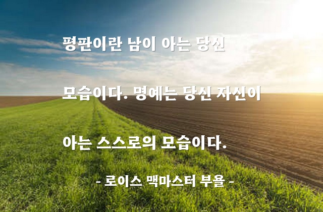 평판, 명예 – 로이스 맥마스터 부욜