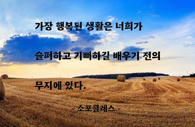 행복, 무지 – 소포클레스