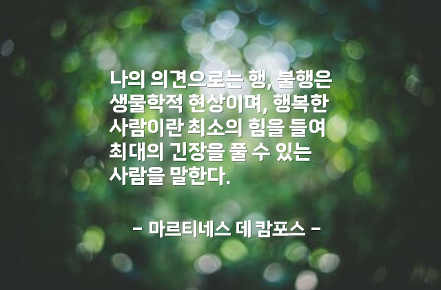 행복, 불행 – 마르티네스 데 캄포스