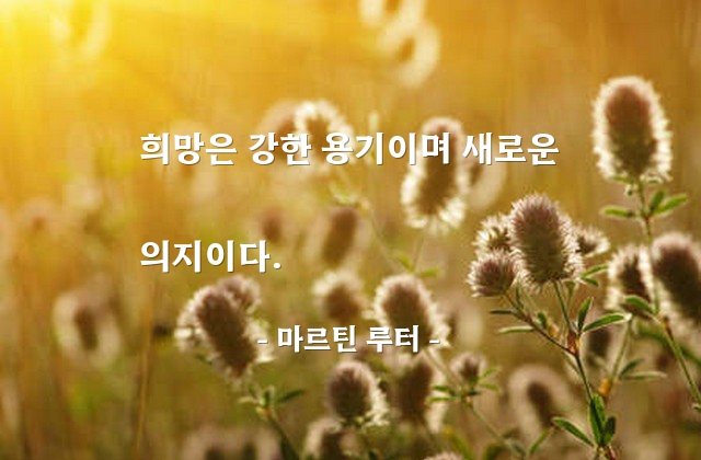 희망 – 마르틴 루터