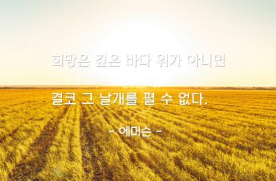 희망 – 에머슨