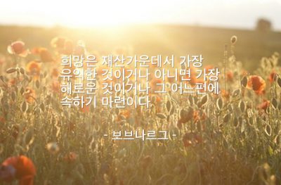 희망, 재산 – 보브나르그